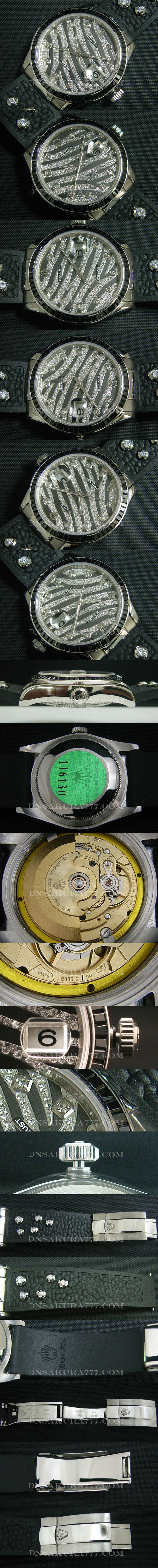 【36MM】デイトジャスト ロイヤル ブラック Swiss ETA社 2836-2 ムーブメント