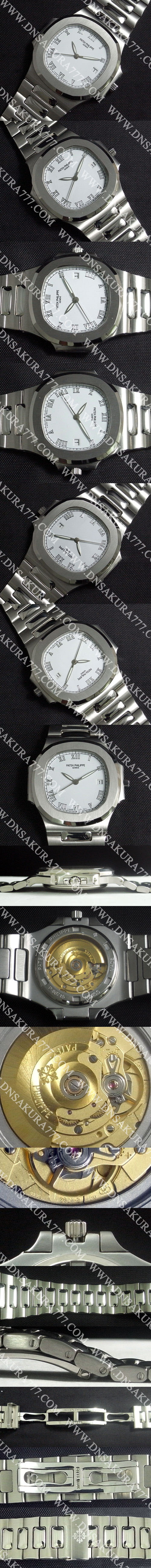 ご愛好 【40MM】PATEK PHILIPPE コピー時計 ノーチラス Swiss ETA社 2824-2搭載 カレンダー AUTOMATIC 
