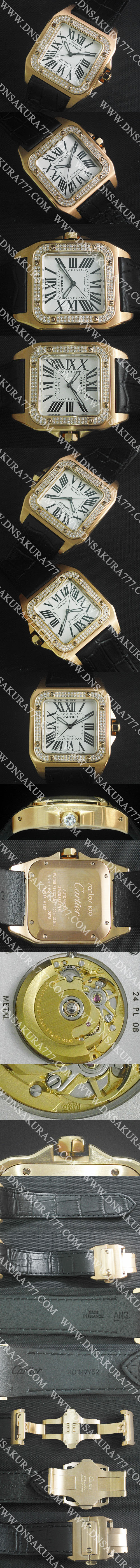 【ケース直径：約33MM】カルティエ時計コピー　サントス100 Swiss ETA 2671 ムーブメント搭載