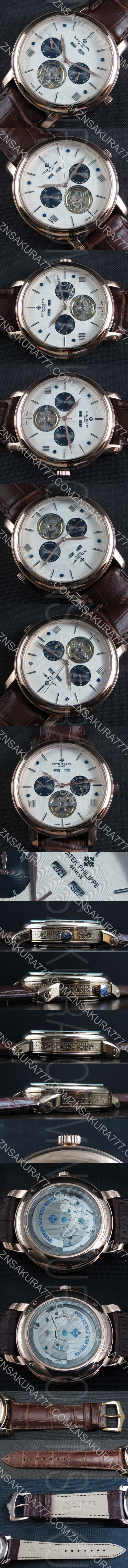 販売促進中 PATEK PHILIPPEコピー時計、カレンダー トゥールビヨン Asian 21600振動 AUTOMATIC