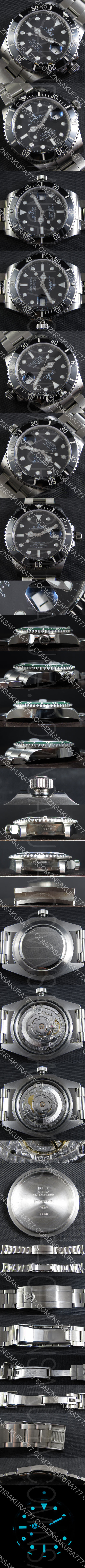 防水腕時計 ROLEX サブマリーナーコピー時計 42MM Asain ETA 2836搭載 スーパールミナンス(夜光)