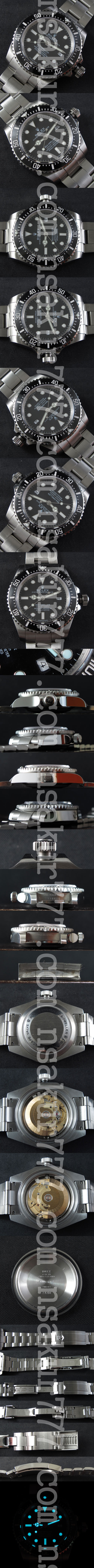 質感良好 ロレックス コピー シードゥエラー廉価版 ETA ムーブメント 搭載 AUTOMATIC  デイト スーパールミナンス