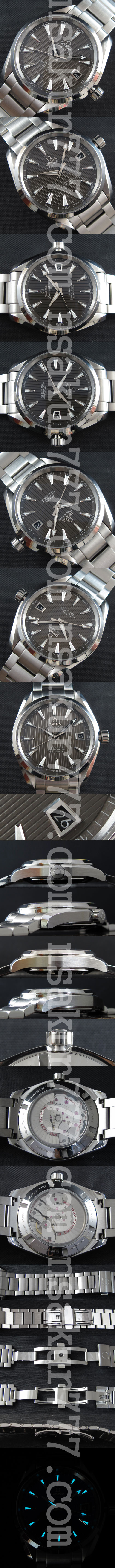 【素敵な】 オメガコピー時計 シーマスター アクアテラ Asian ETA 搭載  AUTOMATIC スーパールミナンス(夜光) カレンダー