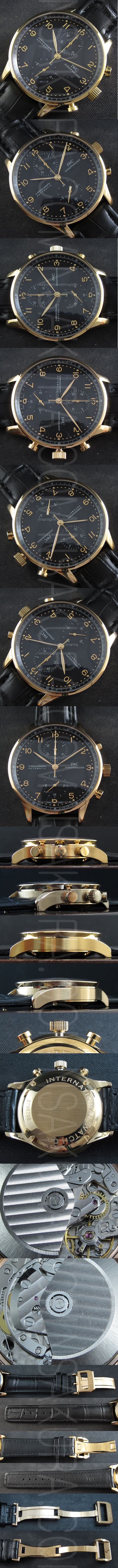 【40MM激安腕時計】IWC ポルトギーゼクロノクラブ、Asian 7750搭載！