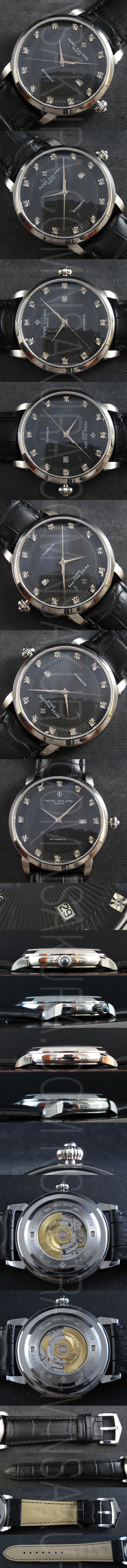 ご愛好 PATEK PHILIPPE レプリカ時計 カラトラバ，Asian ETA 搭載 28800振動 自動巻き 日付表示