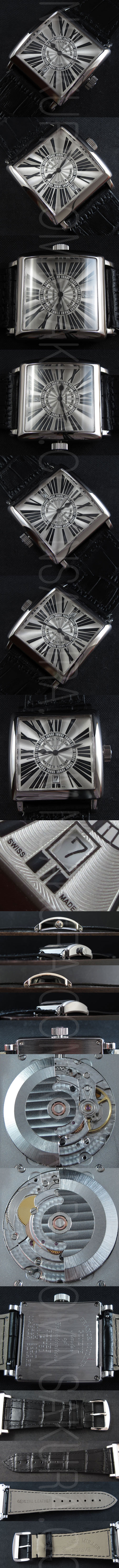 【メンズ腕時計】 FRANCK MULLER カサブランカ マスタースクエアー デイト ASAIN ETA Automatic シルバー