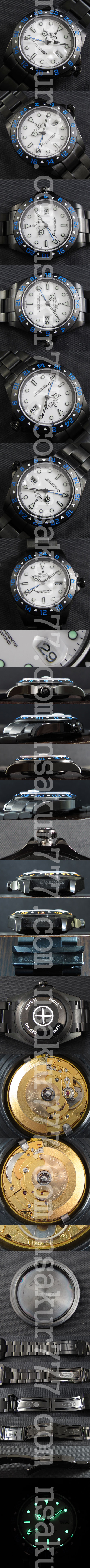 季節を問わず ROLEX ロレックス コピー時計 エクスプローラーⅡAsian ETA 28800振動 ホワイト カレンダー 夜光