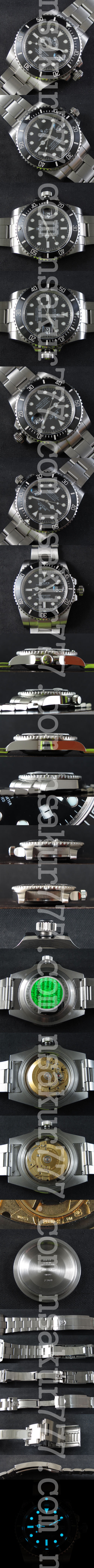 国内即発 サブマリーナ Ref.116610LV コピー時計  Swiss 2836-2 搭載 オートマティック  デイト表示 夜光