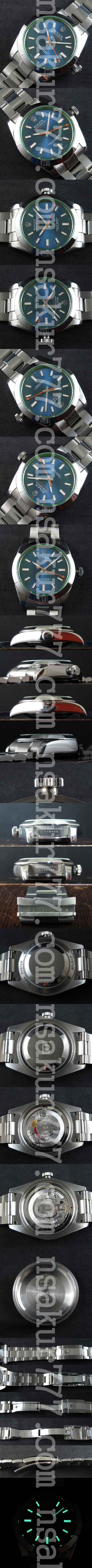 【グリーン文字盤】ロレックス ミルガウス， Asian 3135ムーブメント搭載！