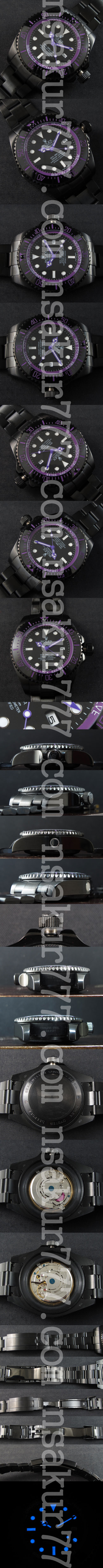 安心購入 ロレックス シードゥエラーディープシー Asian 21600振動 ムーブ搭載 カレンダー 青色夜光 自動巻き