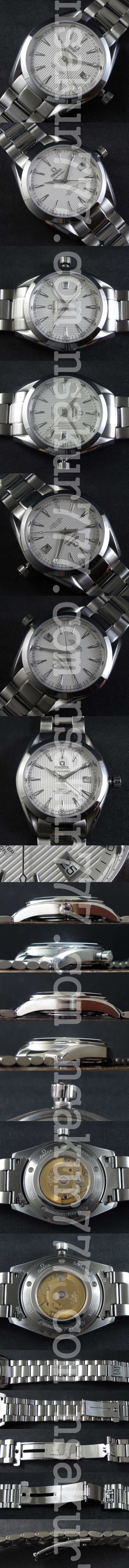 便利な買い物 OMEGA シーマスター アクアテラ レプリカ時計 Asian ETA 2824-2搭載！AUTOMATIC 日付表示 ホワイト