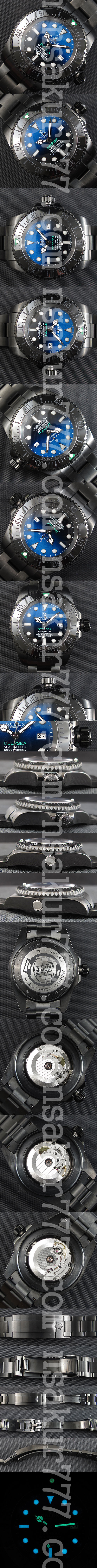 人気ブランド ROLEX シードゥエラーディープシー Asian ETA社 2836-2 最新カスタム ムーブメント 自動巻き デイト