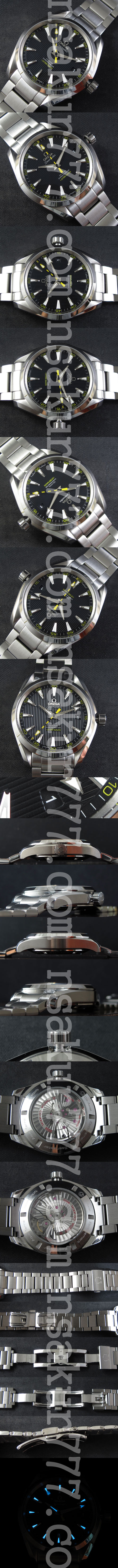 【好評人気】 オメガ シーマスター アクアテラ-  Asian ETA ムーブメント搭載！自動巻き 日付 スーパールミナンス(夜光)