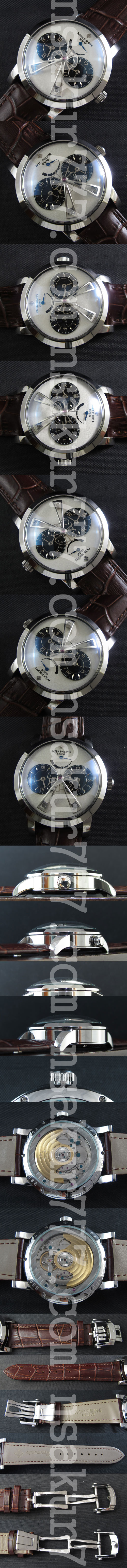 人気新作 パテック フィリップ スーパーコピー時計 デュアルタイム パワー リザーブ Asian 21600振動 自動巻き ホワイト