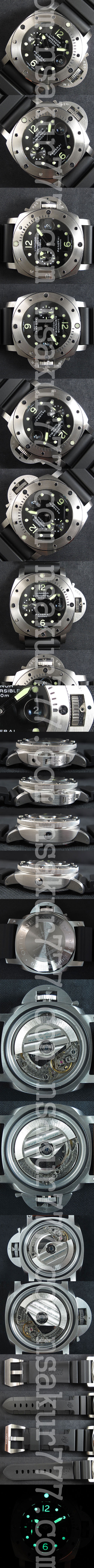 防水腕時計 パネライ サブマーシブル pam243コピー時計 Asian7750搭載！オートマティック スモセコ スーパールミナンス