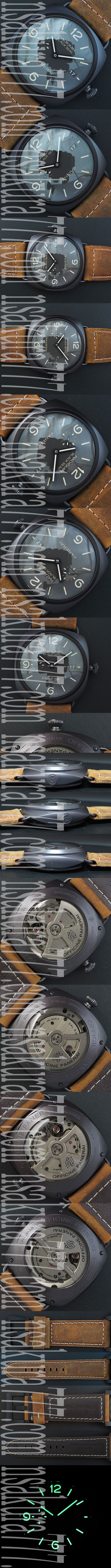 パネライ ラジオミール ブラック シール【5気圧防水】