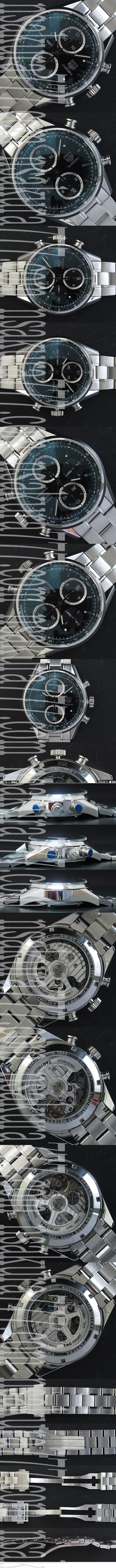 相当安値のタグホイヤーコピー カレラ 　クロノグラブ時計【Asain 7750ムーブメント搭載！】