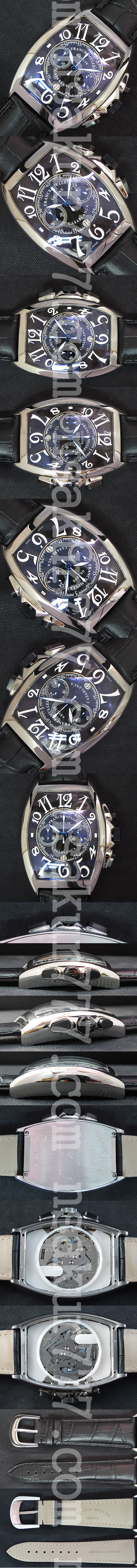 安心注文 フランクミュラー カサブランカ クォーツムーブメント搭載 日付表示 革ベルト 電池交換可能