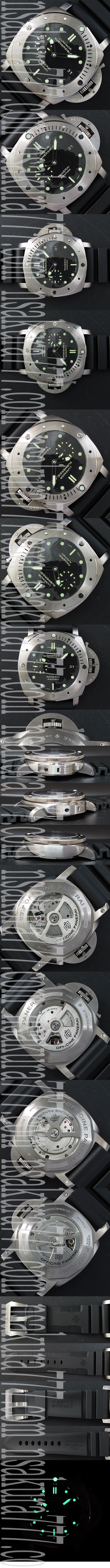 防水腕時計 パネライ サブマーシブル pam305レプリカ時計 Asian 7750搭載 オートマティック 日付表示