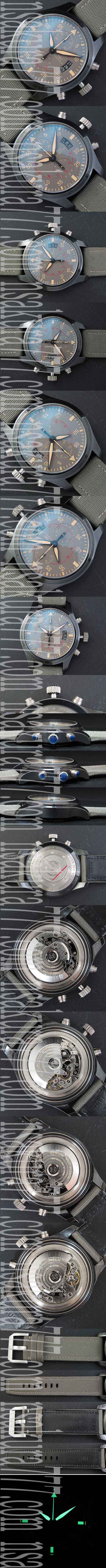 楽しい買い物 IWC パイロットコピー時計 新開発廉価版7750ムーブ搭載 自動巻き クロノグラフ 革ベルト 