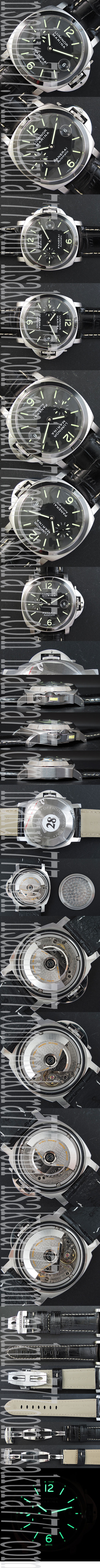 国際通販 PANERAI ルミノール マリーナ PAM048 Asian7750搭載 28800振動 オートマティック ブラック