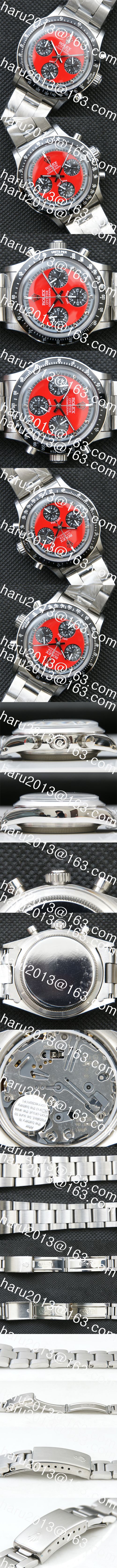 販促活動中 ロレックス ROLEX デイトナ クォーツムーブメント搭載 クロノグラフ 赤色文字盤 3連ジュビリー