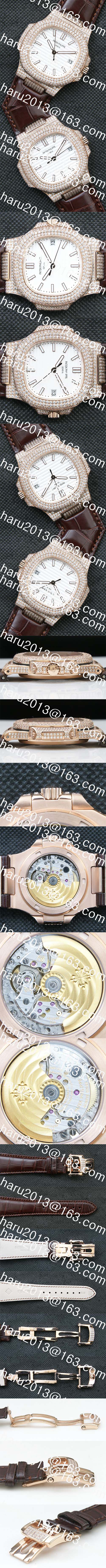 お祝いギフト 【40MM】 パテックフィリップコピー ノーチラス, Cal.324SCカスタム ムーブメント搭載！カレンダー ホワイト　 