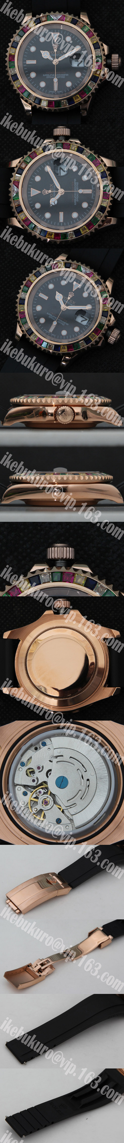 【購入手続きが簡単】 ヨットマスター YACHT-MASTER コピー時計 40 ref.116695 SATSBP 工場 21600振動 自動巻き デイト