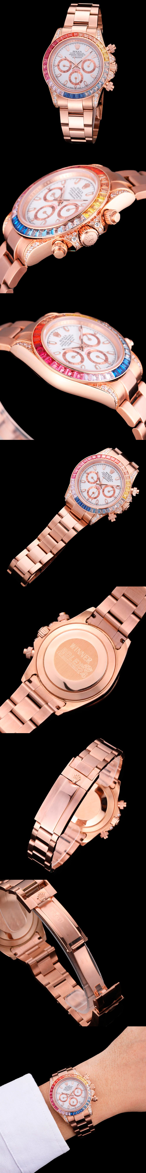 【最短1週間で到着】ロレックスBASELWORLD コスモグラフ デイトナ 116595RBOW オートマティック スーパールミナンス(夜光) 3連ジュビリー