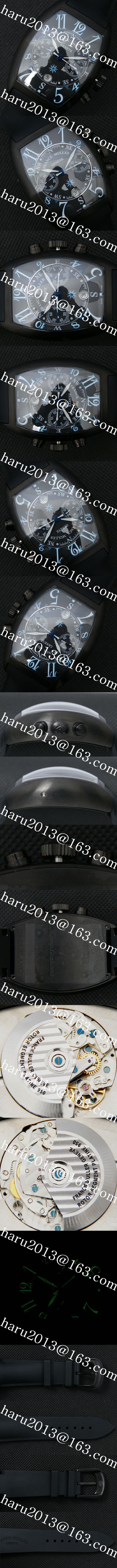 【優れた品質】 フランクミュラー FRANCK MULLER  カサブランカ コピー時計 Asian 7750搭載 28800振動 自動巻き クロノグラフ