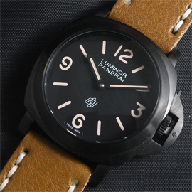 【激安腕時計】 PANERAI コピー時計 ルミノール PAM00360 Asian Unitas 6497搭載 (手巻き) ブラック