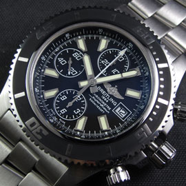 【販促活動中】 ブライトリング エアロマリンスーパーオーシャンダイバープロ、Asian 7750搭載 クロノグラフ Automatic