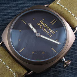 【迅速な発送】 PANERAI コピー時計 ラジオミール ビンテージ  Asian ETA製 6497搭載 夜光 手巻き