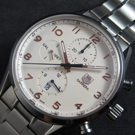 機能性良いタグホイヤーコピー時計 カレラ クロノグラブ Asain 7750ムーブメント搭載！日付表示