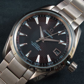 長く使える OMEGA シーマスター アクアテラ レプリカ時計 Asian ETA Movement スーパールミナンス ブラック