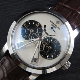 人気新作 パテック フィリップ スーパーコピー時計 デュアルタイム パワー リザーブ Asian 21600振動 自動巻き ホワイト