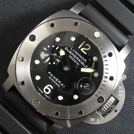 防水腕時計 パネライ サブマーシブル pam243コピー時計 Asian7750搭載！オートマティック スモセコ スーパールミナンス