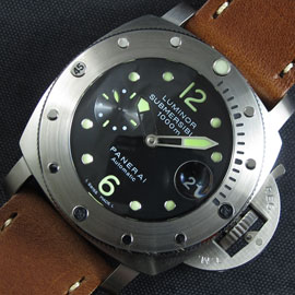 優秀店舗 PANERAI サブマーシブル pam243 スーパーコピー時計 Asian 7750搭載 AUTOMATIC ブラック文字盤 夜光