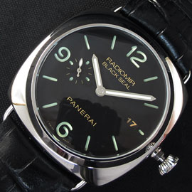 PANERAI レプリカ時計 ラジオミール ブラック シール Asian7750搭載 Automatic スモセコ 【送料無料(全国一律)