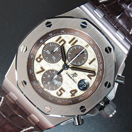 高精度 オーデマピゲコピー時計 ロイヤルオークオフショアクロノクラブ Asian7750搭載！自動巻き デイト 革ベルト
