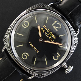 良い取引 パネライ ラジオミール フィレンツェ 3デイズ PAM604　(手巻き)  鏡面仕上げ 革バンド 