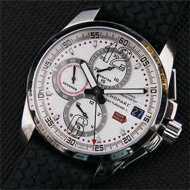 満足度最高 【44MM】ショパール Chopard ミッレMMアGT XL Asian 7750搭載 28800振動 クロノグラフ スーパールミナンス(夜光)