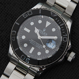 【新着商品】 ロレックス ROLEX ヨットマスター時計 Asain 21600振動ムーブメント搭載！オートマティック ブラック ルーレット刻印