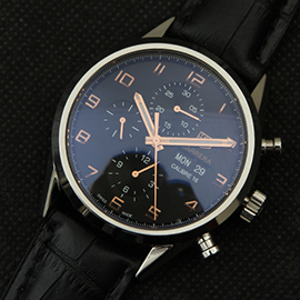 人気新作 タグ.ホイヤー カレラ タキメーター16 レプリカ時計 生活防水 Asian7750搭載 自動巻き クロノグラフ 