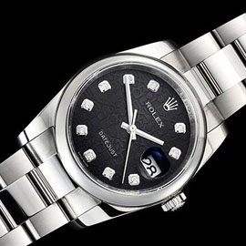 【安心の2年保証】 ロレックス ROLEX デイトジャスト コピー時計 ref.116234 V2 DJF工場 オートマティック デイト バケットダイヤ